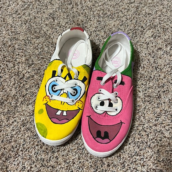 wonder nation Shoes Custom Spongebob Patrick Shoes Poshmark